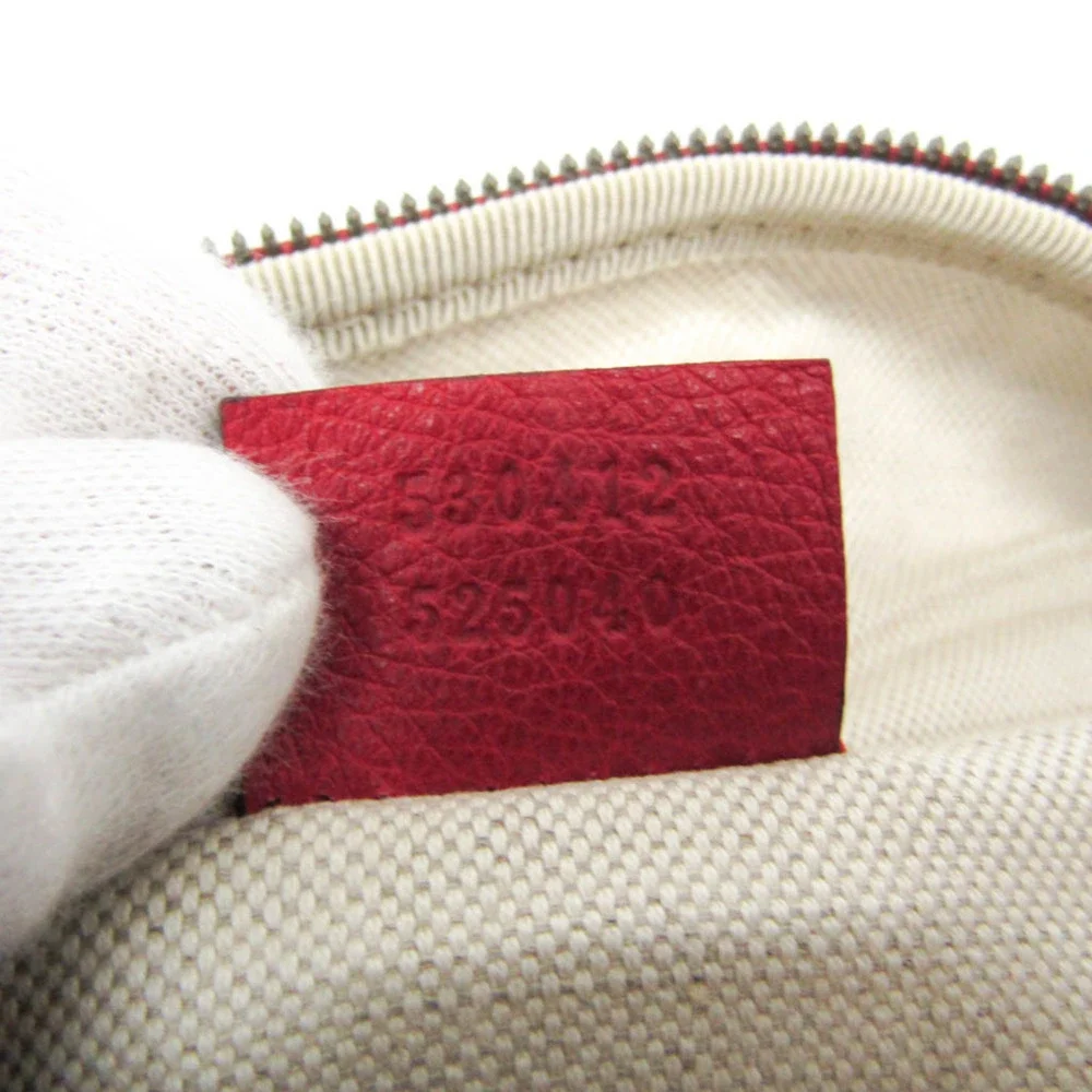 GUCCI Red Leather Fanny Pack - Picture 9 of 10